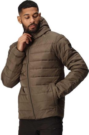 Regatta Mens Helfa Insulated Warm Padded Hooded Jacket Padded Coat, Crocodile, L, Crocodile, L