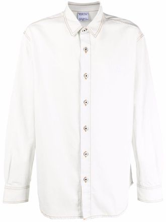 Marcelo Burlon Camicia a maniche lunghe Cross Wolf - Bianco