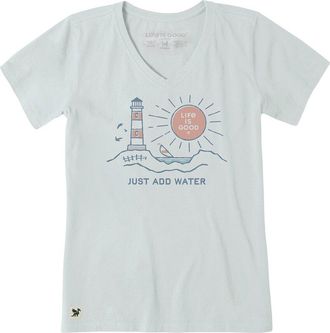 Life is good Crusher V-Neck T-Shirt