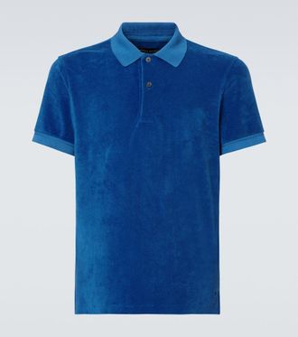 Tom Ford Cotton-blend terry polo shirt