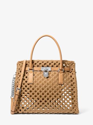 Michael Kors Hamilton Moderne Large Hand-Woven Satchel
