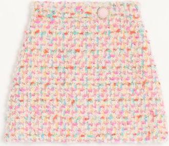 Valentino Candy Tweed Skirt Wo