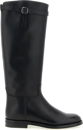 Churchs Black Calfskin Over The Womens Knee