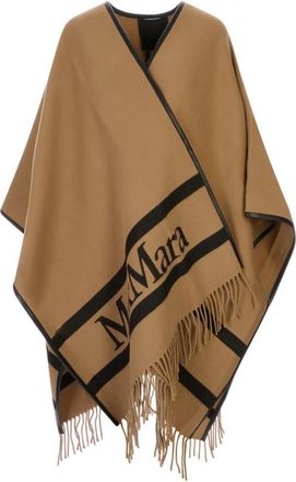 Max Mara Aris Poncho - Dames - Ponchos - Bruin - ONE Size - Wol - Jassen