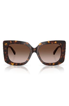 Jimmy Choo London 54mm Gradient Butterfly Sunglasses in Havana /Gradient Brown at Nordstrom