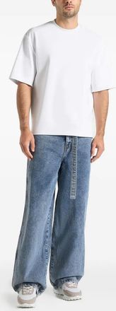 Mani&egrave;re De Voir T-shirt bianca taglio comodo TS007 in cotone - Bianco