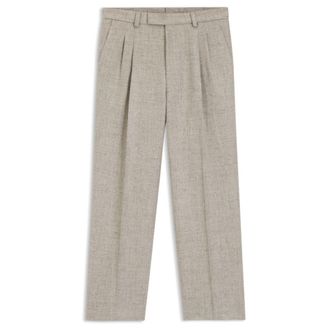 BOSS Micro-patterned trousers in an oversized-fit