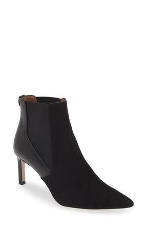 BOSS Janet Pointed Toe Chelsea Boot in Black at Nordstrom, Size 8
