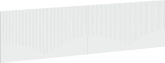 vidaXL Cabecero Montada En La Pared Hoorn Blanco Madera De Ingenier&iacute;a Vidaxl
