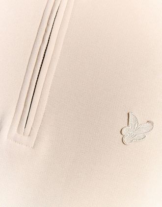 Lyle & Scott Lyle And Scott Mens Zip Neck Funnel Neck Long Sleeve Sweatshirt - Pink - Size: 36