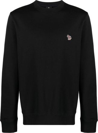 Paul Smith Black Zebra Logo Cotton Sweatshirt
