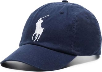 Ralph Lauren Accessoires, Heren, Blauw, ONE Size, Katoen, Blauwe hoeden