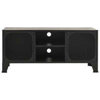 Berkfield Home TV Cabinet Grey 105x36x47 cm Metal & MDF | Size: 105 x 36 x 47 cm