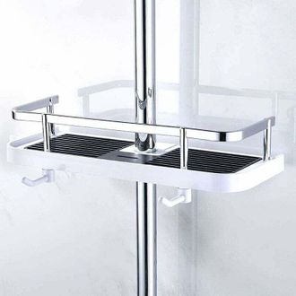 OEM Portaoggetti Regolabile Da Parete Per Doccia, Cestino Portaoggetti Per Bagno/cucina, Si Fissa Al Tubo Flessibile, Portaoggetti Da Doccia In Metallo Re