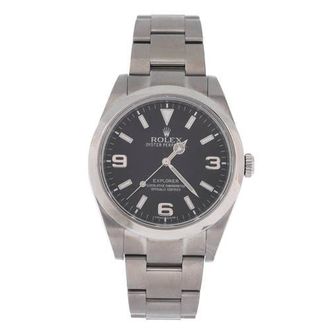 Rolex Oyster Perpetual Explorer Automatic Watch Stainless Steel 39 in Metallic Silver at Nordstrom