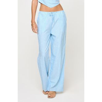L*Space Corey Stripe Cover-Up Pants in By The Bay Stripe at Nordstrom Rack, Size Large