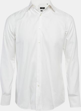HUGO BOSS Boss By Hugo Boss White Cotton Slim Fit Shirt
