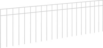 vidaXL Panel De Valla De Jard&iacute;n 12 Uds. 100 X 30 Cm Acero Galvanizado Vidaxl