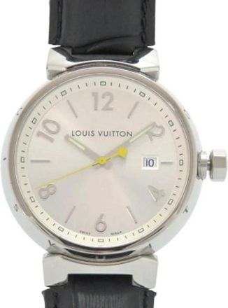 Louis Vuitton Pre-owned Vintage Polshorloge - Heren - Vintage Horloges - Wit - ONE Size - Leer - Vintage