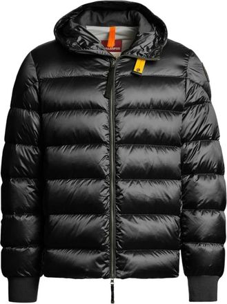 Parajumpers Pharrell Hooded Bomber - Heren - Gewatteerde jassen - Zwart - M - Leer - Jassen