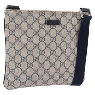 Gucci Pre-owned Shoulder Bag - Dames - Pre-owned - Blauw - Maat: ONE Size Leer