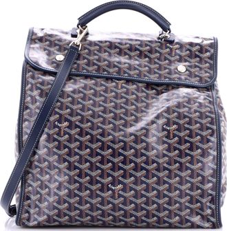 Goyard Saint Leger Briefcase Backpack Coated Canvas
