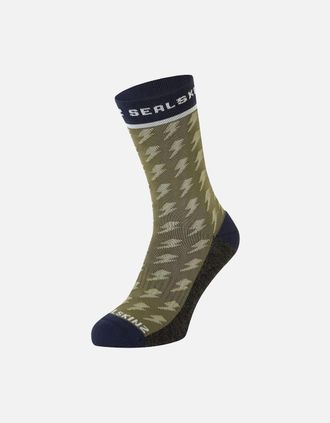 Sealskinz Mens Sealskinz Unisex Rudham Mid Length Sock - Green - Size: 8/5/5.5/6/7/6.5/7.5/4/2.5/4.5/3.5/3