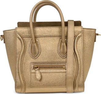 Celine 2018 nano Luggage tote bag - Goud