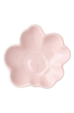 Marimekko Unikko Small Flower Shape Plate in Pink at Nordstrom, Size One Size Oz