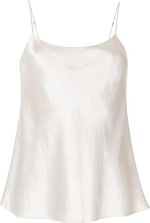 Vince Blouses - Dames - Tops zonder mouwen - Beige - S - Tops