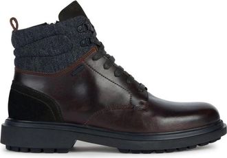 Geox Faloria B Abx Boots - Heren - Veterlaarzen - Bruin - 43 EU - Leer - Schoenen