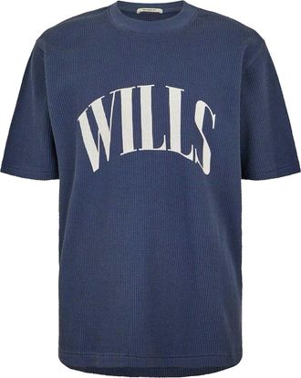Jack Wills Heren Wafel T-shirt (Nachtelijke hemel)