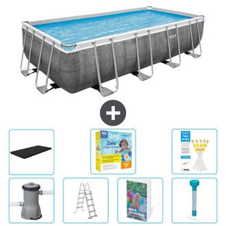 Bestway Piscina Bestway Power Steel Rectangular - 488x244x122 Cm - 8-piezas S532