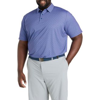 Callaway Big & Tall Golf Club Printed Performance Polo Shirt in Peacoat at Nordstrom, Size 4X Big
