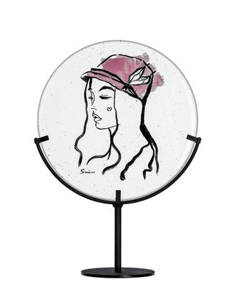 Kosta Boda Lady Hat With Stand