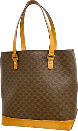 Celine Brown Pvc Tote Bag (Pre-Owned)