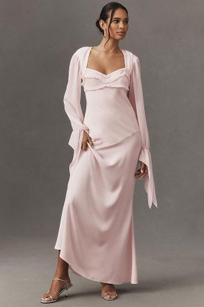 Mare Mare Long-Sleeve Square-Neck Maxi Dress