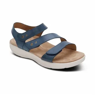 Aetrex Womens Savannah Sandal In Blue Haze