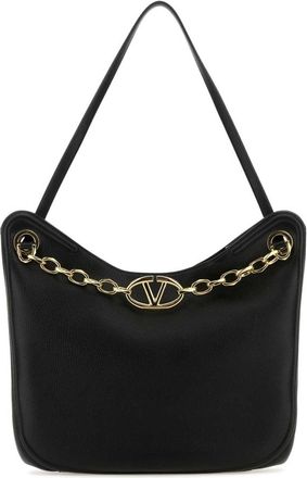 Valentino Garavani Borsa - Dames - Schoudertassen - Zwart - ONE Size - Leer - Tassen