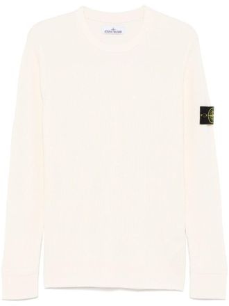 Stone Island Compass-badge sweater - White