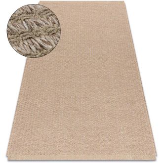 RugsX Rugsx - Alfombra Jute 3650 Beige L&iacute;neas - Yute, Tejido Plano, Flecos Beige 160x220 Cm