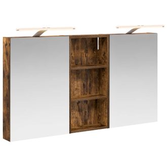 vidaXL Juego De Muebles De Ba&ntilde;o Con Estante 3 Pcs 110 X 10,5 X 60,5 Cm Vidaxl