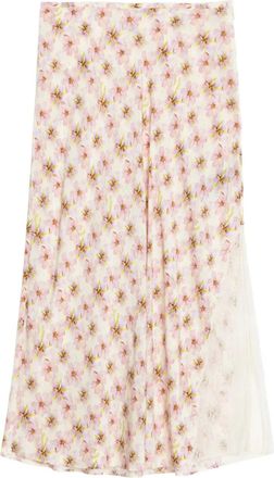 Zadig&Voltaire Jayla midi-rok met bloemenprint - Beige