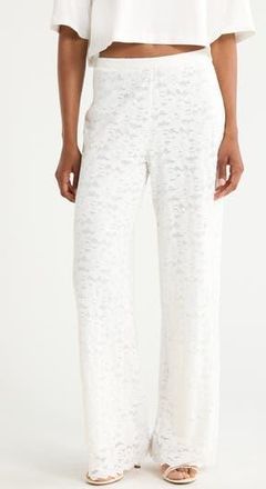 Diane Von F&uuml;rstenberg Malia Wide Leg Pants in White at Nordstrom Rack, Size Xx-Small