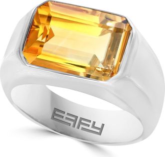 Effy Mens Citrine Signet Ring in Orange at Nordstrom Rack, Size 10