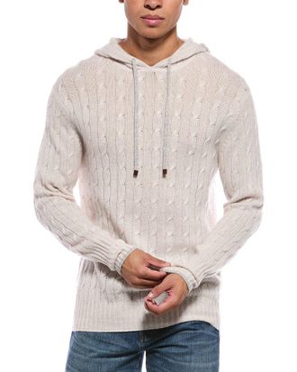 N.Peal N. PEAL Fitzrovia Cable 100% Cashmere Hoodie