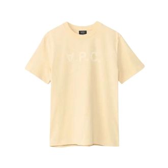 A.P.C. T-Shirts, male, Yellow, Size: L VPC T-shirt
