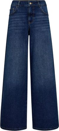 Mos Mosh Donkerblauwe Jeans - Dames - Loose Fit Jeans - Blauw - W24 - Jeans