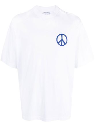 Marcelo Burlon County Peace logo T-shirt - White