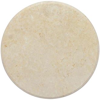 vidaXL Piano per Tavolo Crema &Oslash;60x2,5 cm in Marmo - Vidaxl